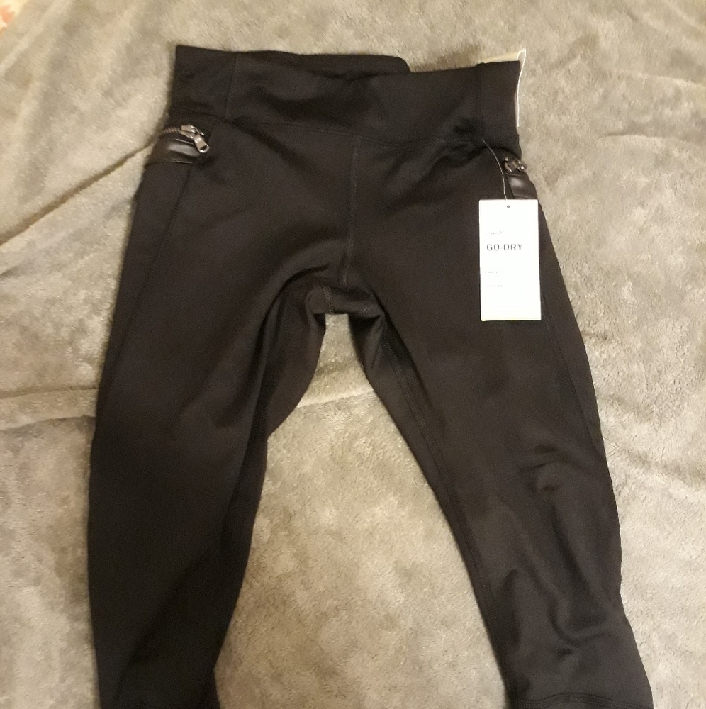 Old navy girls black active stretch leggings